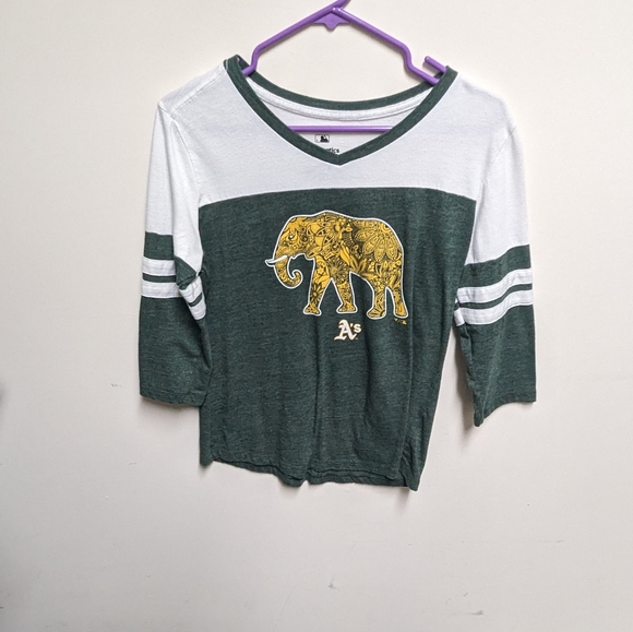 MLB Tops - MLB Oakland Athletics Quarter Sleeve Tee